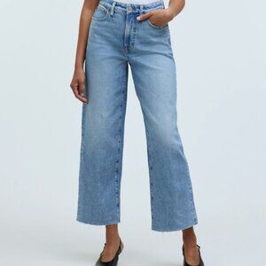 Madewell The Curvy Perfect Vintage Wide-Leg Crop Jean